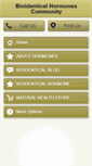 Mobile Screenshot of mybioidenticalhormones.com